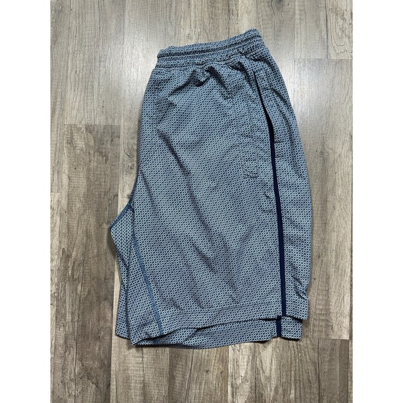 Lululemon Men's Pace Breaker Shorts Size M? Blue Lined Zippered Pockets 9" - Picture 9 of 12